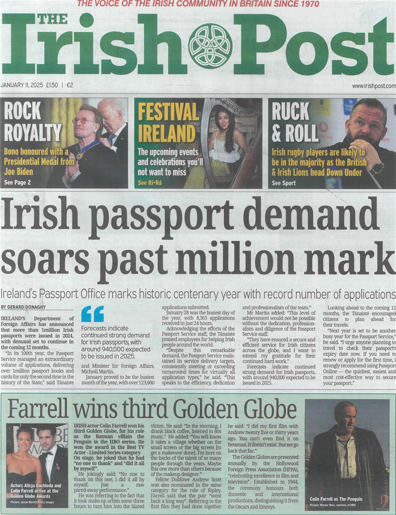 Irish Post - 11/01/2025