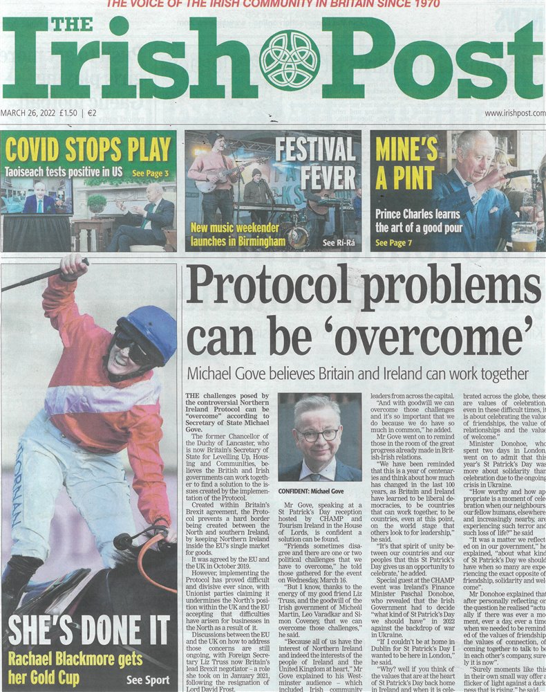 Irish Post Magazine Issue 26/03/2022