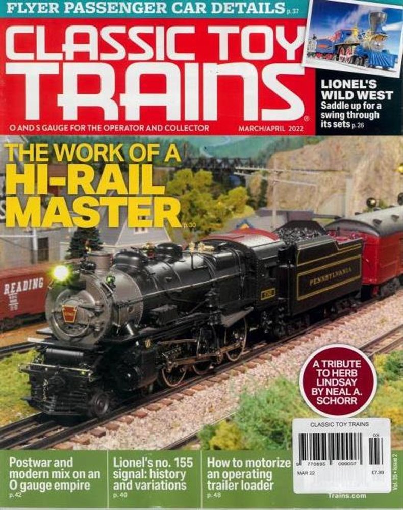 Classic Toy Trains Magazine Issue MAR 22
