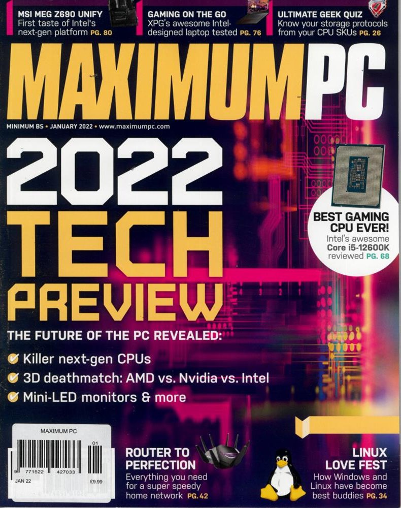 Maximum PC Magazine Issue JAN 22