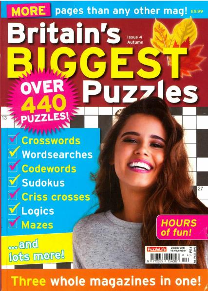 Britain's Biggest Puzzles magazine