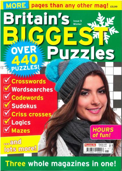 Britain's Biggest Puzzles Magazine