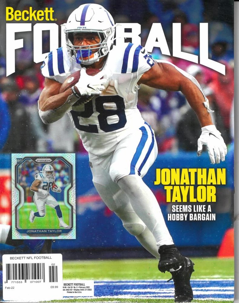 Beckett NFL Football Magazine Issue FEB 22