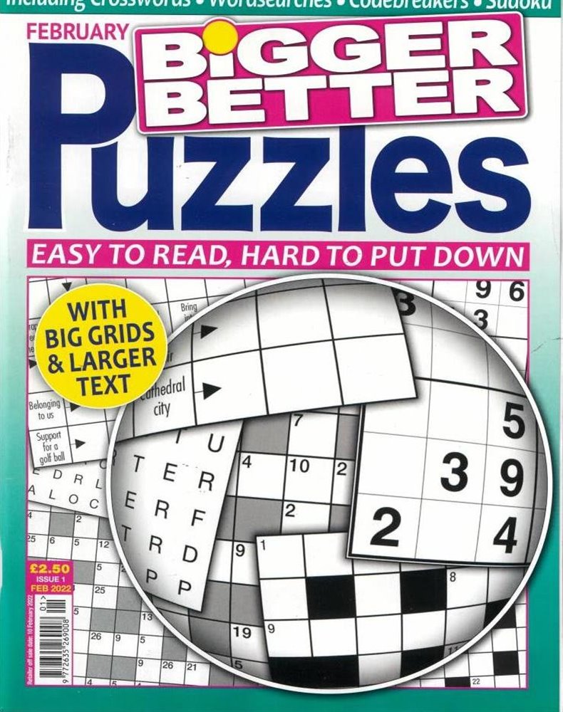 Bigger Better Puzzles Magazine Issue N1/FEB22