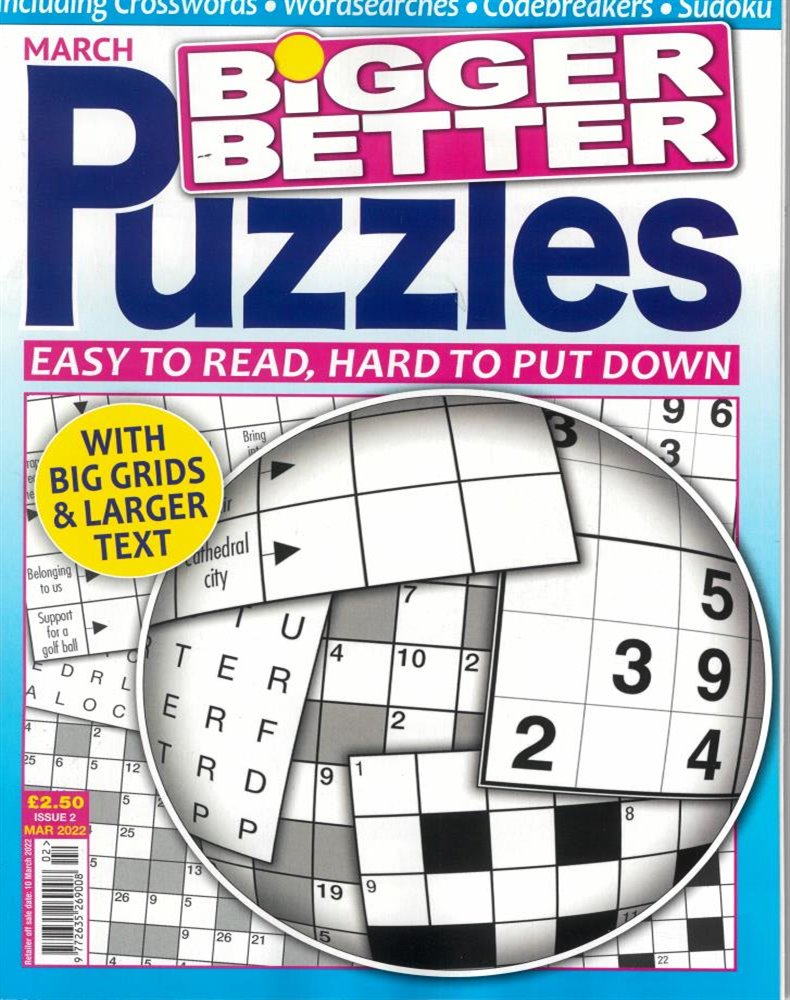 Bigger Better Puzzles Magazine Issue NO 2