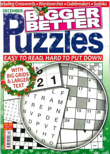 Bigger Better Puzzles Magazine