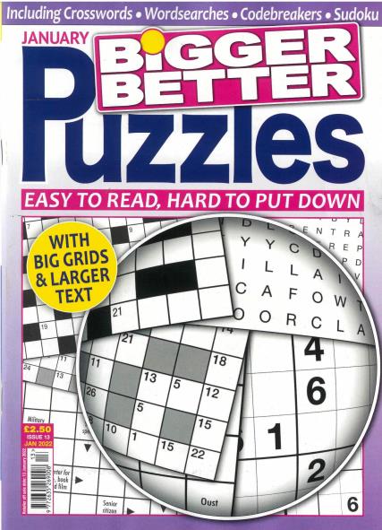 Bigger Better Puzzles Magazine