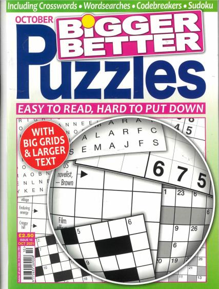 Bigger Better Puzzles magazine