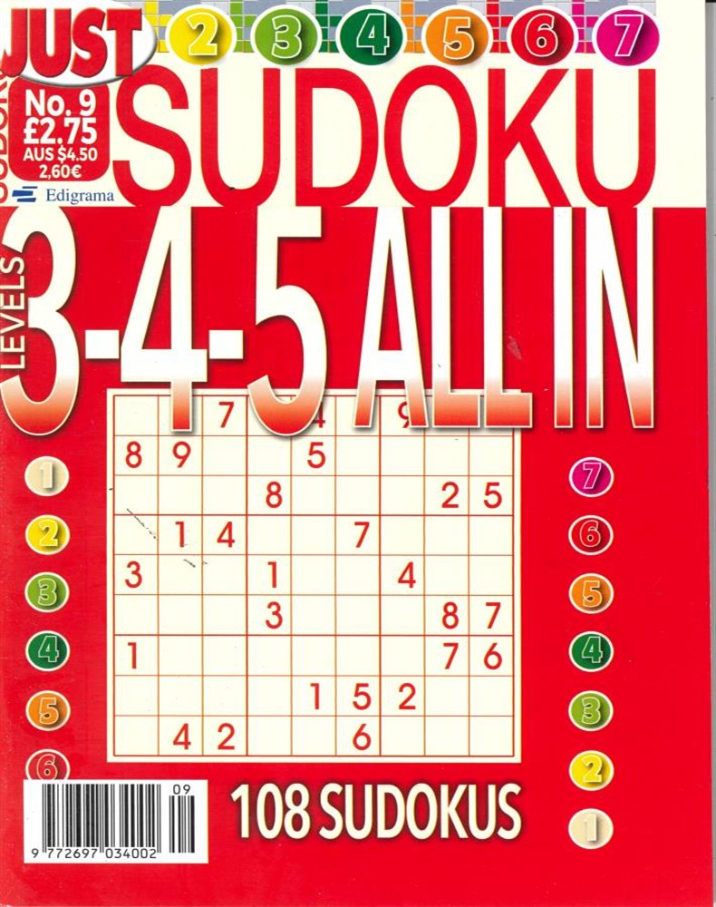 Just Sudoku All In Magazine Issue NO 9
