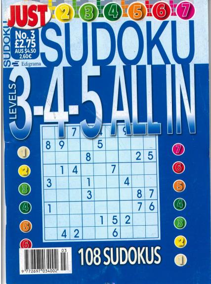 Just Sudoku All In Magazine