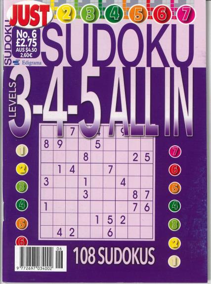 Just Sudoku All In Magazine