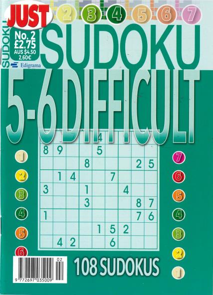 Just Sudoku Difficult Magazine