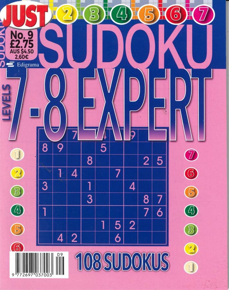 Just Sudoku Expert Magazine Issue NO 9