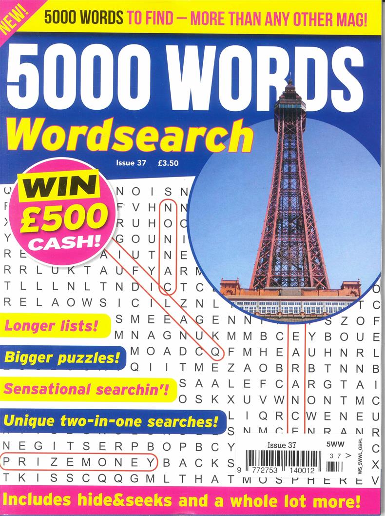 5000 Words Wordsearch - NO 37