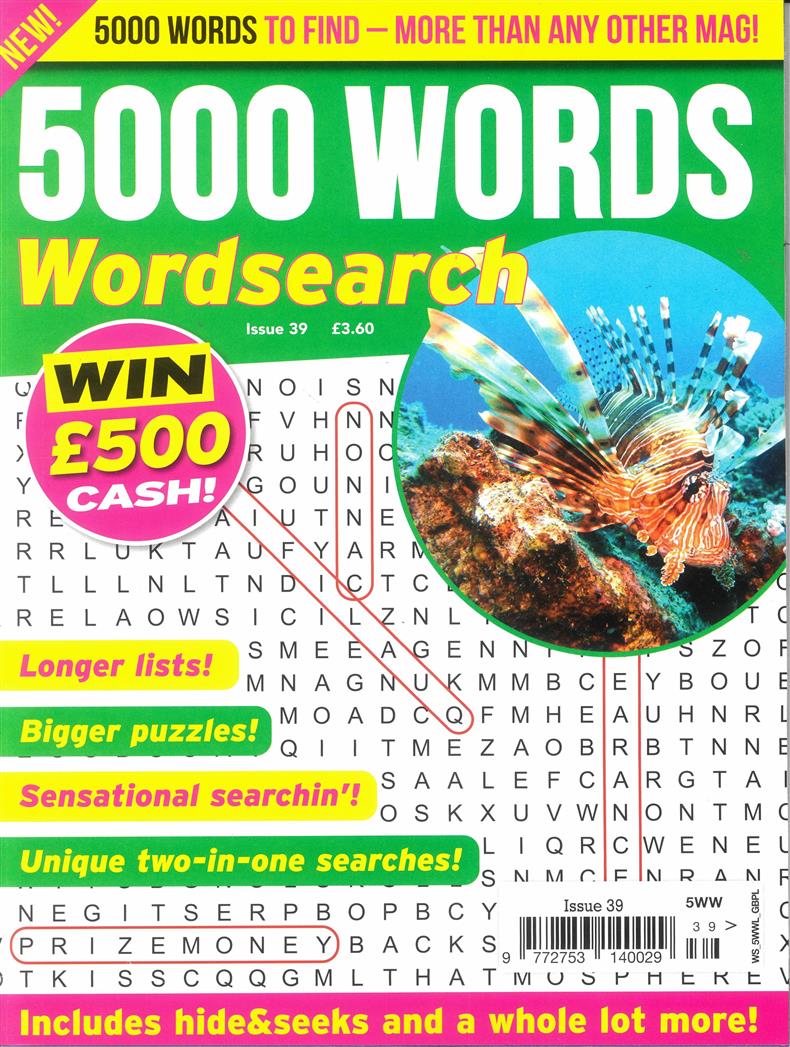5000 Words Wordsearch - NO 39