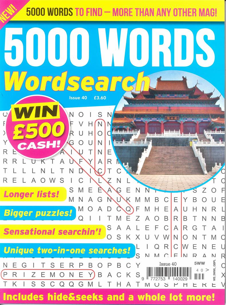 5000 Words Wordsearch - NO 40