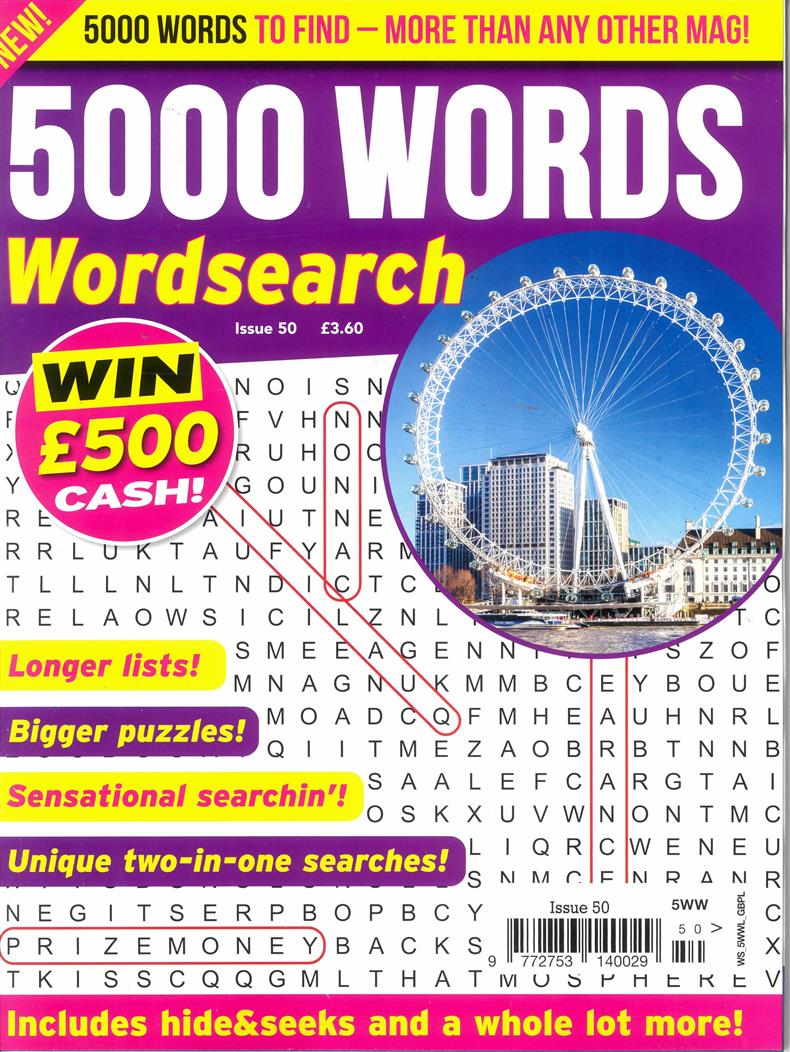 5000 Words Wordsearch - NO 50