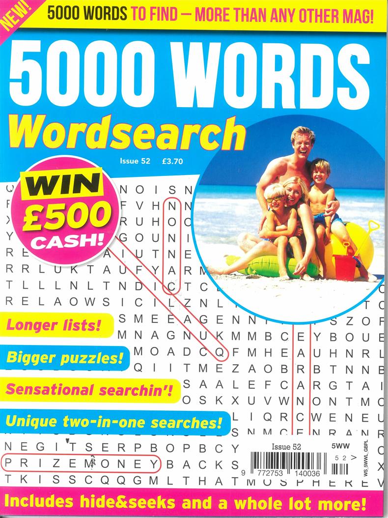 5000 Words Wordsearch - NO 52