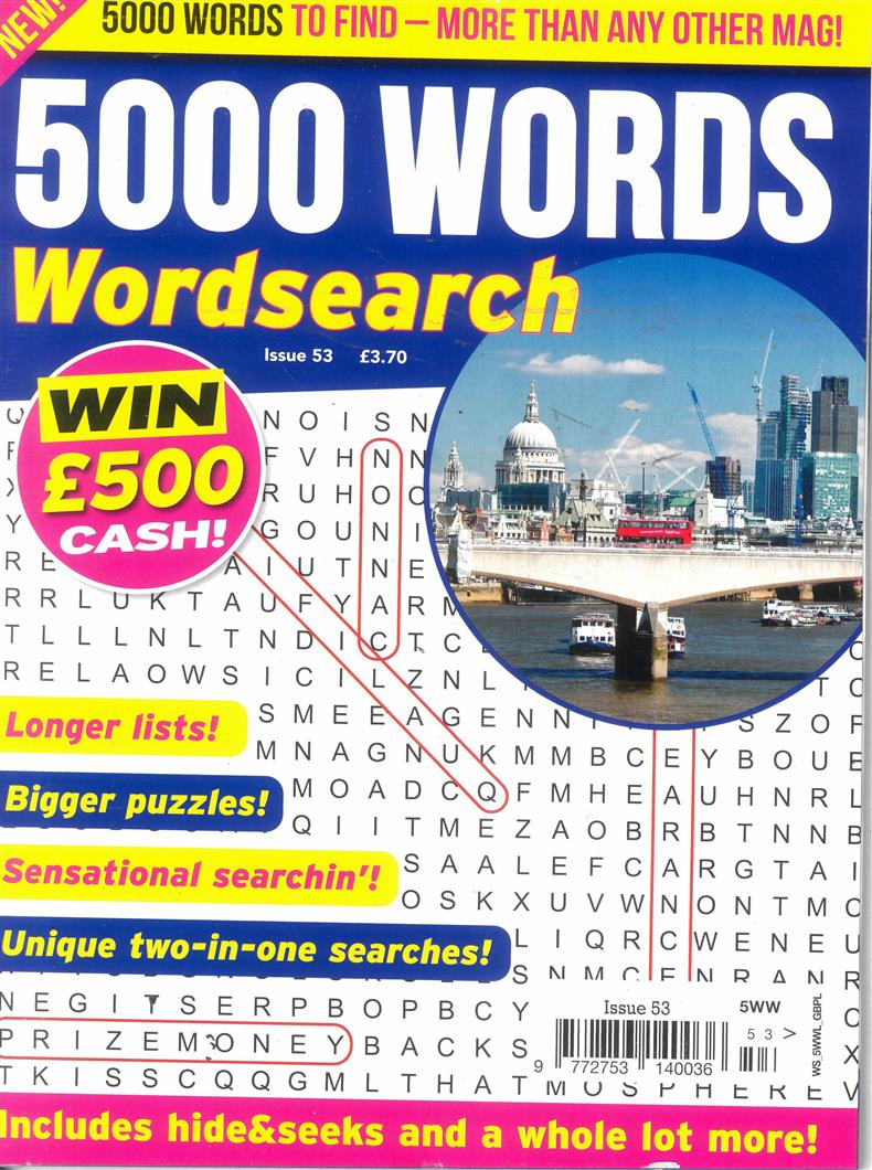 5000 Words Wordsearch - NO 53