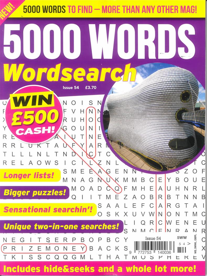 5000 Words Wordsearch - NO 54