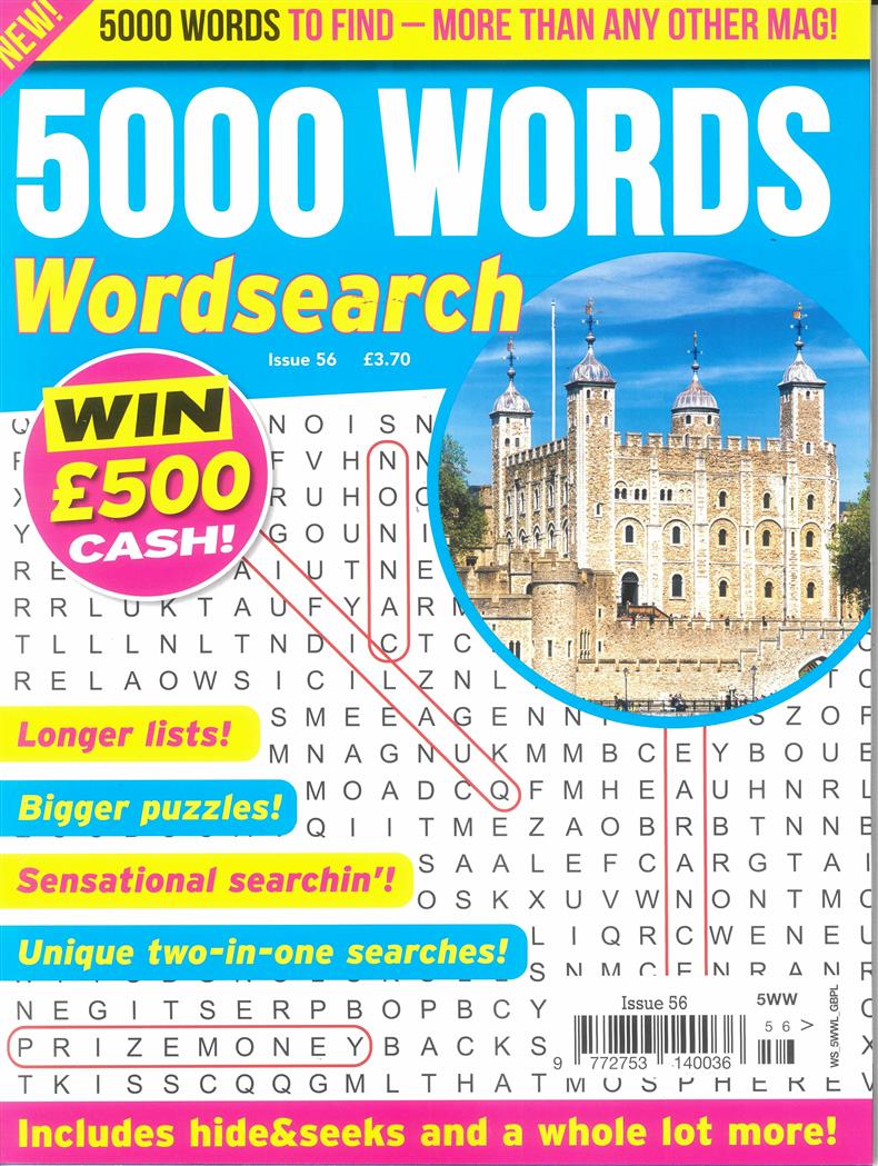 5000 Words Wordsearch - NO 56