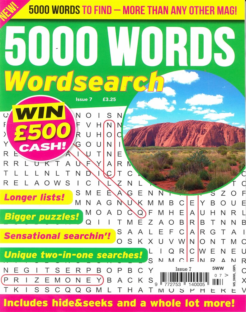 5000 Words Wordsearch Magazine Issue NO 7
