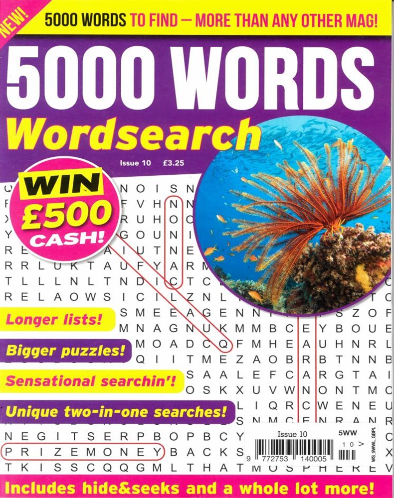 5000 Words Wordsearch Magazine Issue NO 10