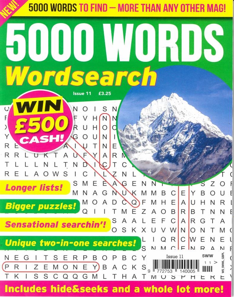 5000 Words Wordsearch Magazine Issue NO 11
