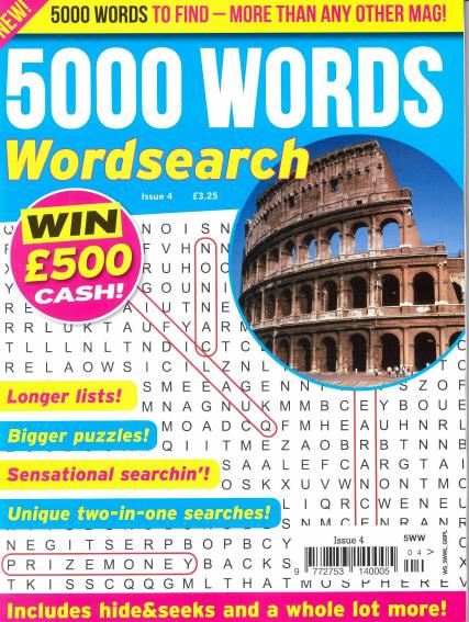 5000 Words Wordsearch magazine