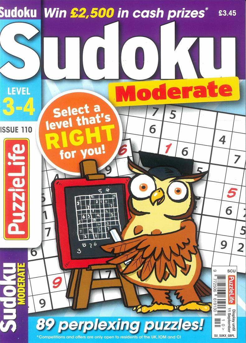 Puzzlelife Sudoku Moderate  - NO 110