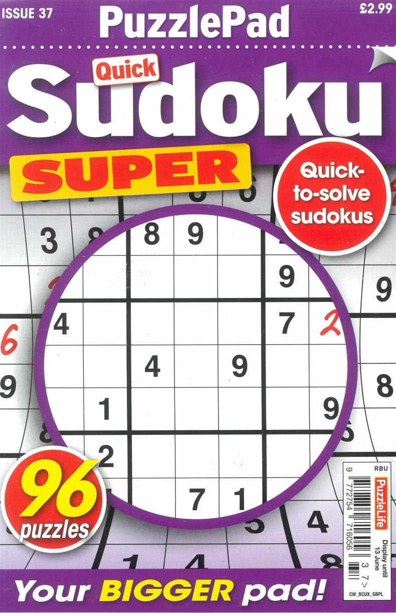 Puzzlelife Sudoku Super - NO 37
