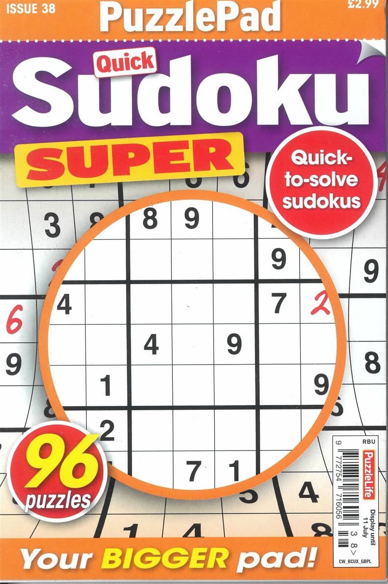 Puzzlelife Sudoku Super - NO 38