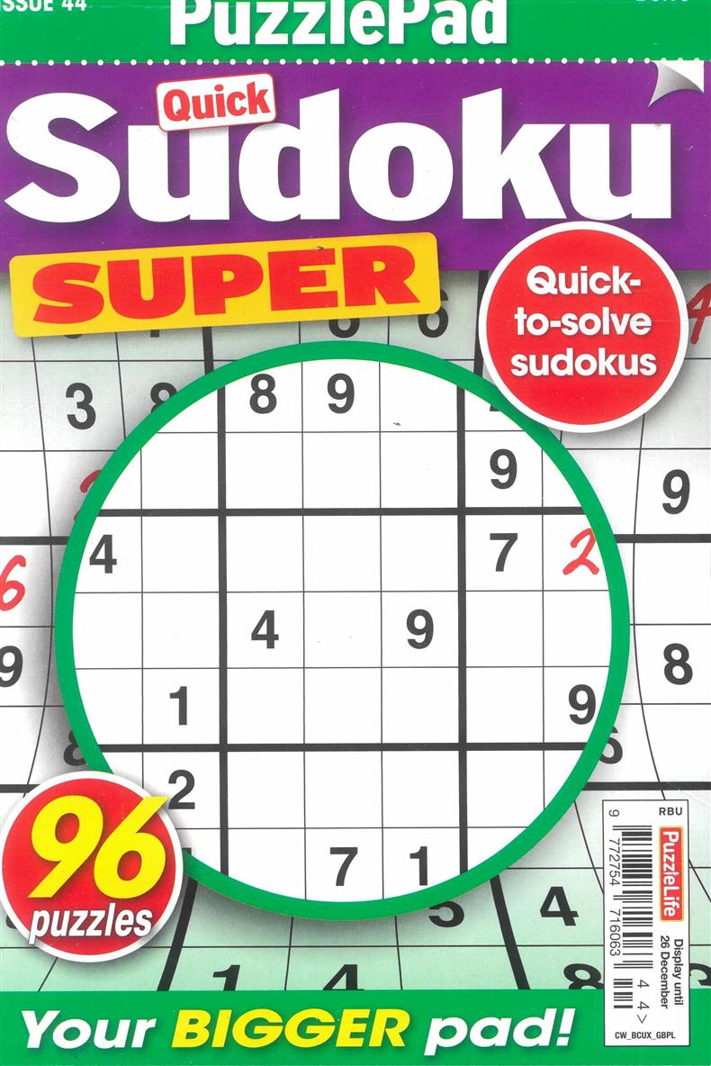 Puzzlelife Sudoku Super - NO 44