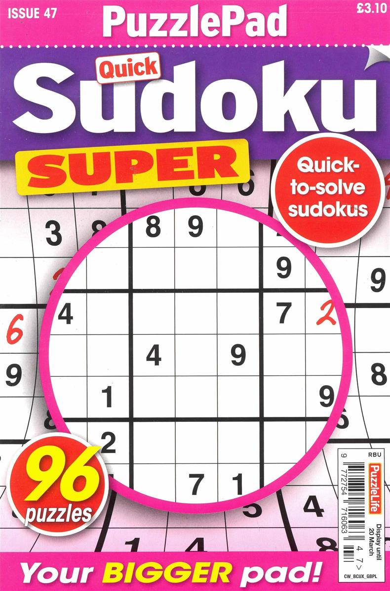 Puzzlelife Sudoku Super - NO 47