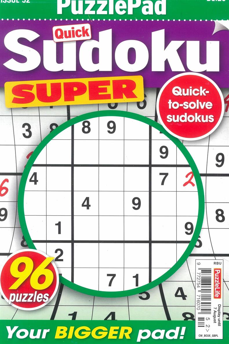 Puzzlelife Sudoku Super - NO 52