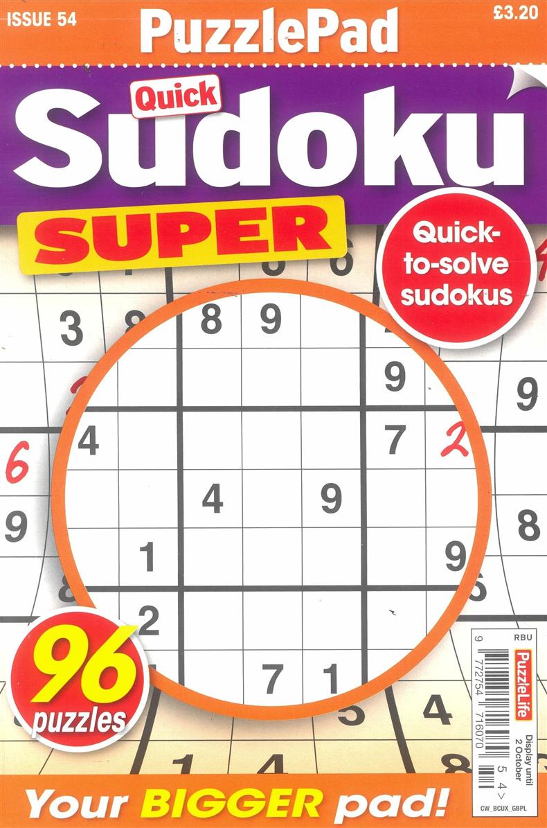 Puzzlelife Sudoku Super - NO 54