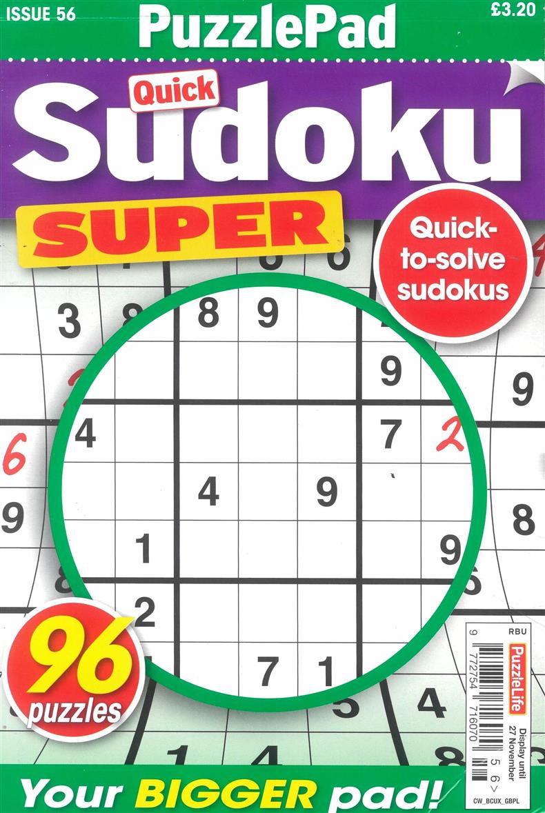 Puzzlelife Sudoku Super - NO 56
