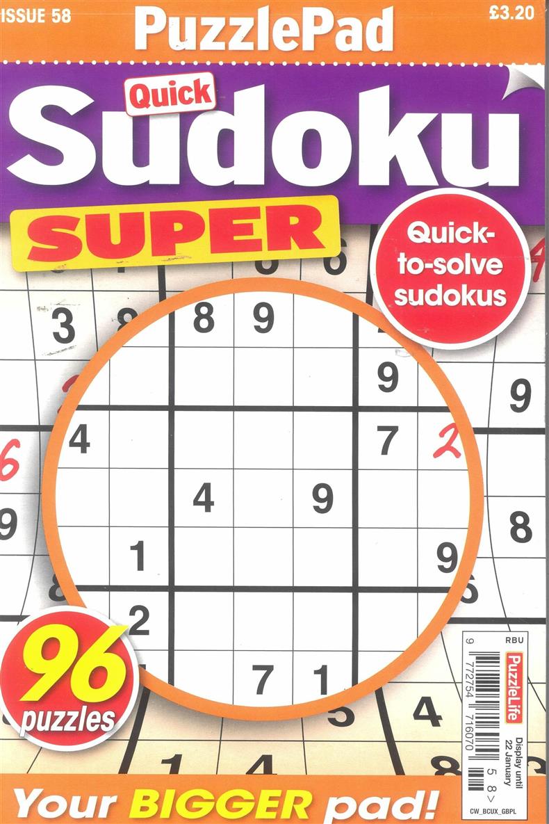 Puzzlelife Sudoku Super - NO 58