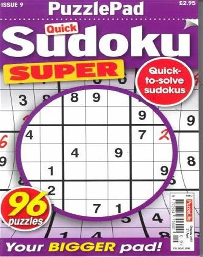 Puzzlelife Sudoku Super Magazine Issue NO 9