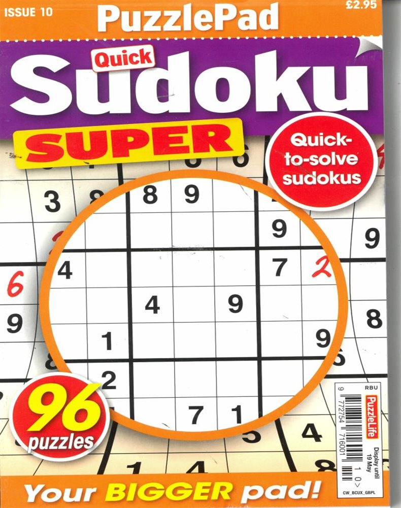 Puzzlelife Sudoku Super Magazine Issue NO 10