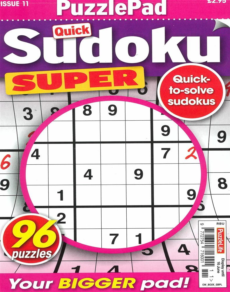 Puzzlelife Sudoku Super Magazine Issue NO 11