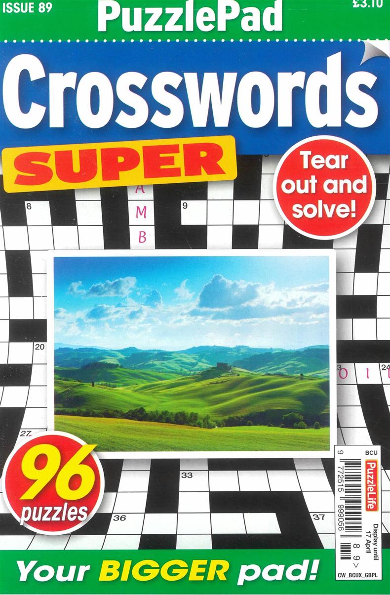 Puzzlelife Crossword Super - NO 89