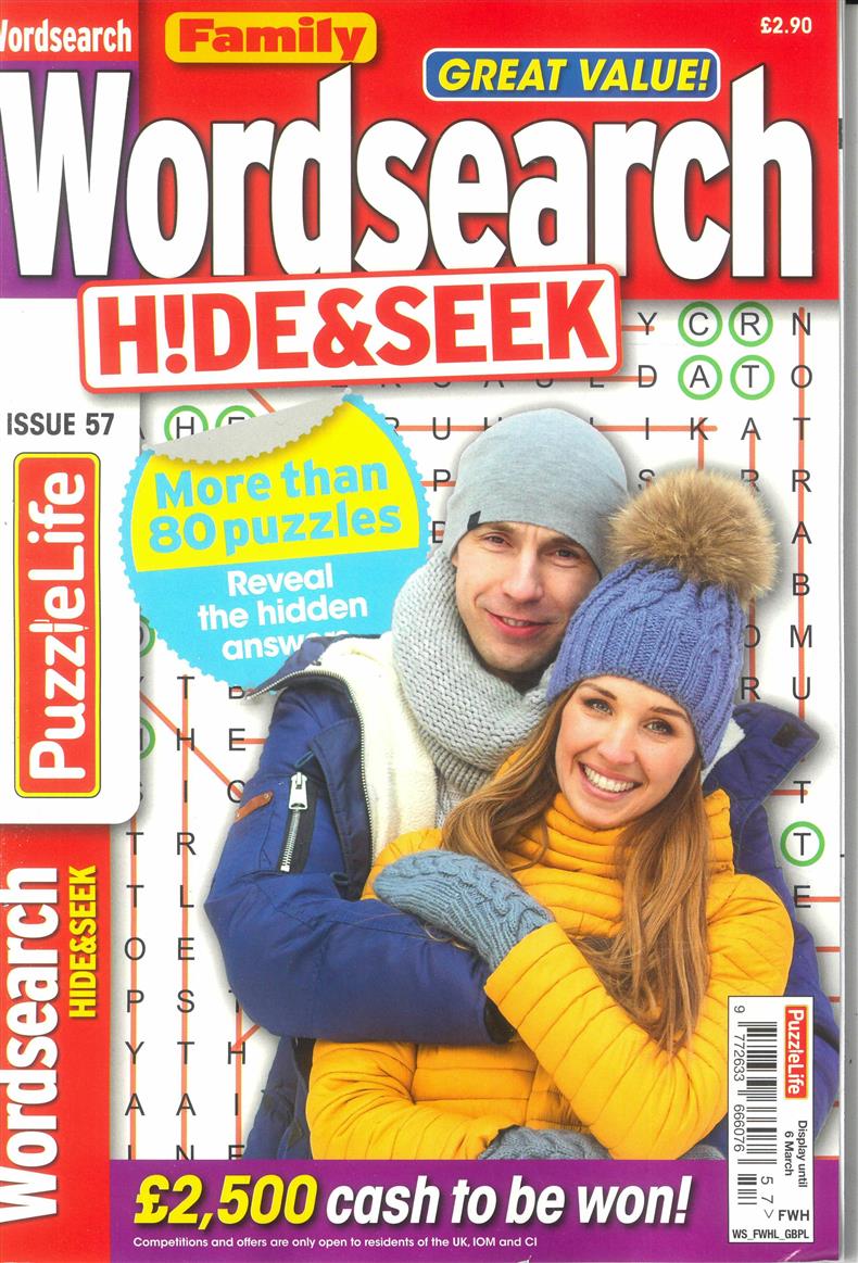 Family Wordsearch Hide and Seek - NO 57