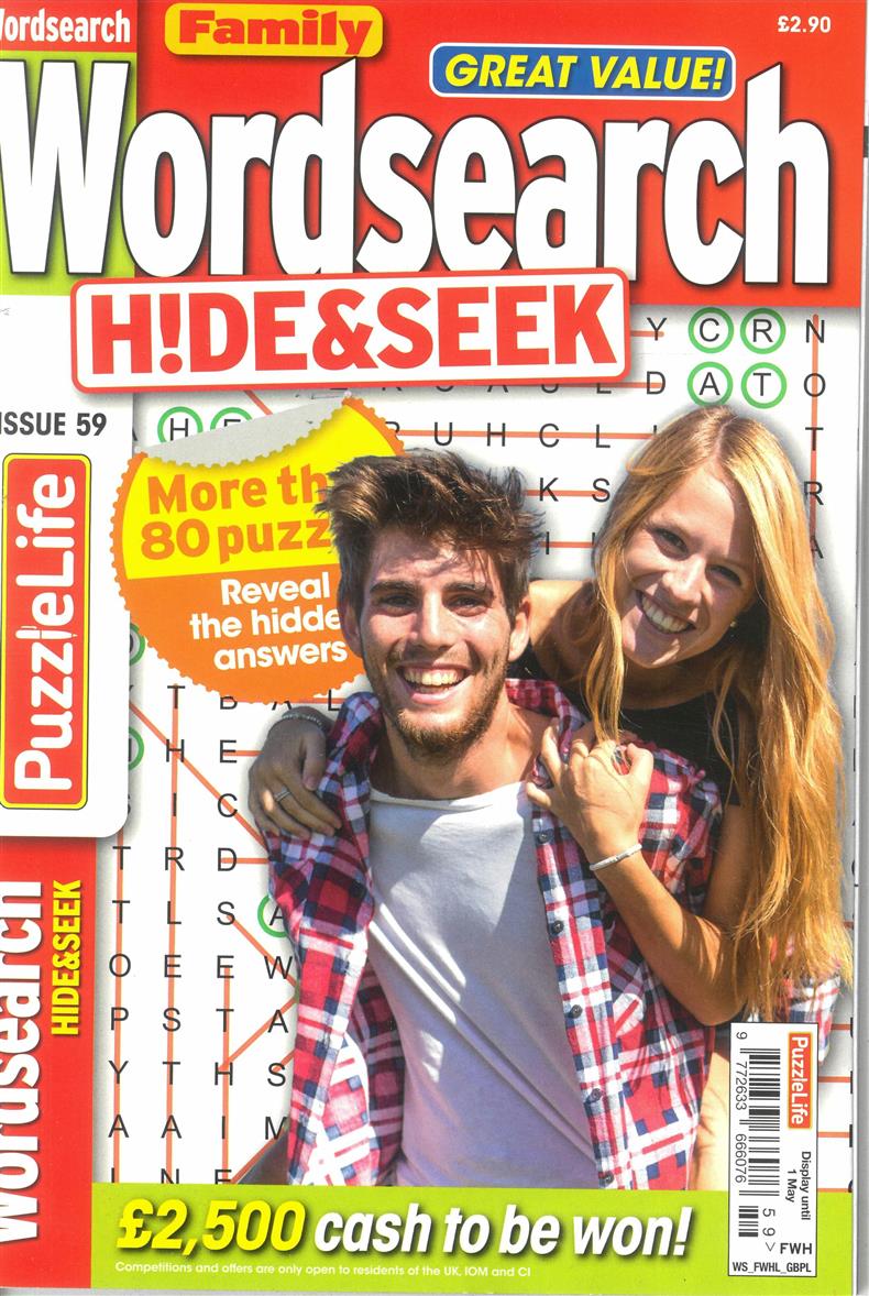 Family Wordsearch Hide and Seek - NO 59