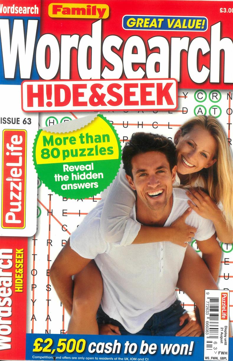 Family Wordsearch Hide and Seek - NO 63