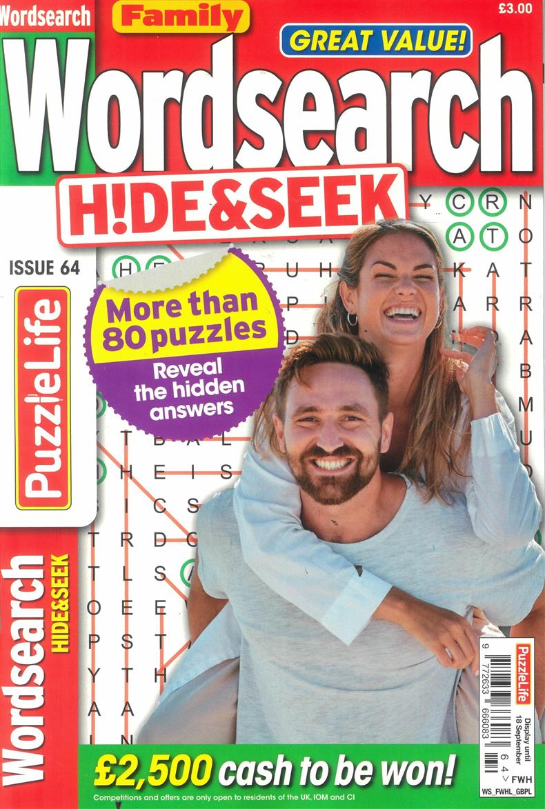 Family Wordsearch Hide and Seek - NO 64