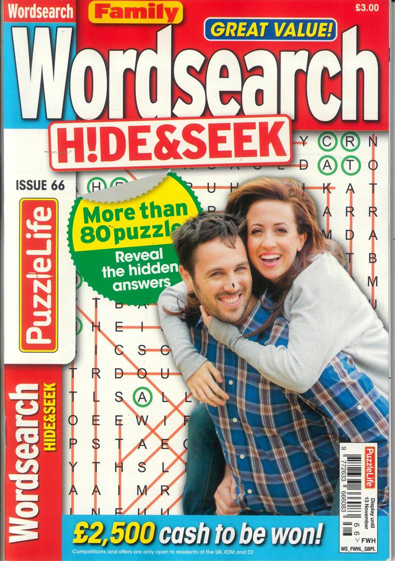 Family Wordsearch Hide and Seek - NO 66