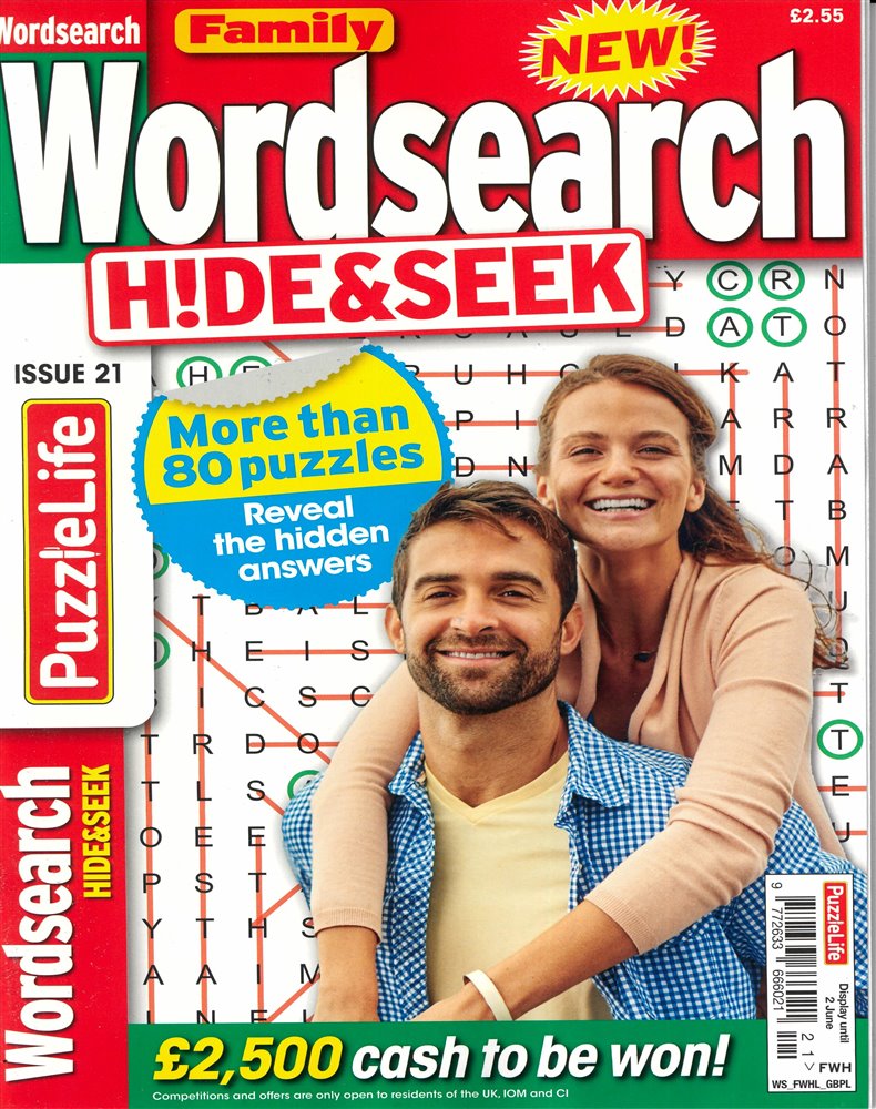 Family Wordsearch Hide and Seek Magazine Issue NO 21