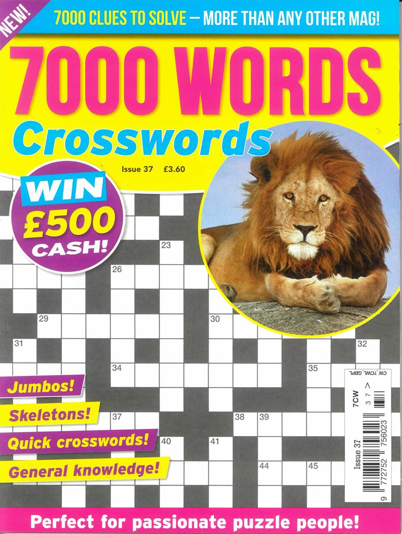 7000 Word Crosswords - NO 37