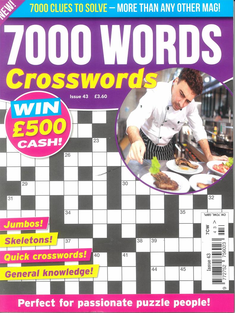 7000 Word Crosswords - NO 43